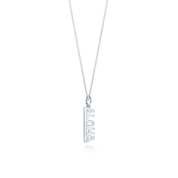 Aloha Charm With 8 In Chain Necklace 